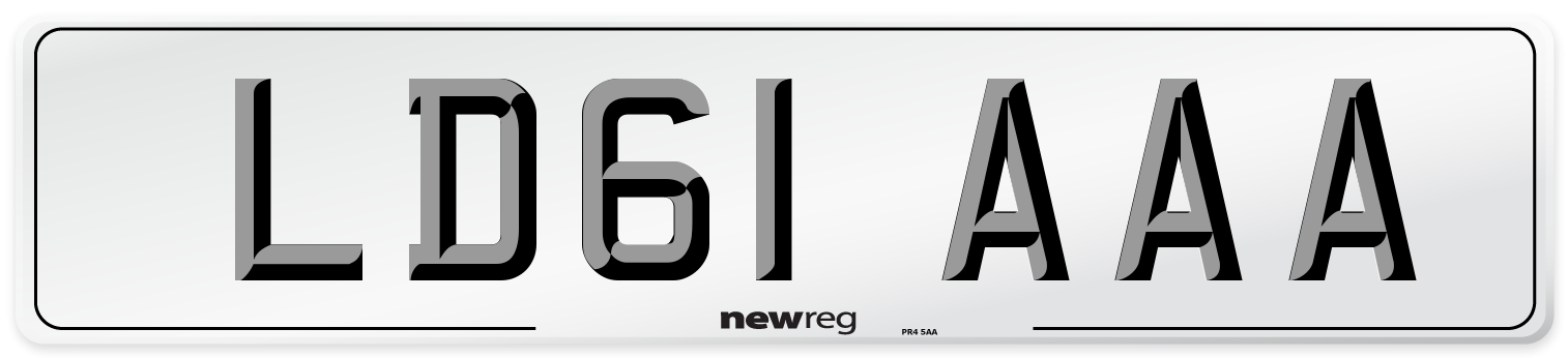 LD61 AAA Number Plate from New Reg